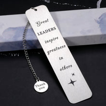 Load image into Gallery viewer, Leader Employee Appreciation Gifts Bookmark Boss Lady Gifts for Women Boss Day Thank You Gifts for Leader Boss Manager Supervisor Coworker Leaving Goodbye Retirement Gifts New Job Promotion Christmas