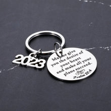 Load image into Gallery viewer, Graduation Gifts for Her Him 2023 High School College Graduation Gifts for Her Him Son Daughter Graduation Class of 2023 Gifts Inspirational Christian Bible Graduation Gifts for Women Men Girl Keyring