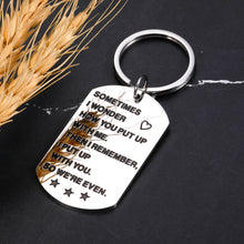 Load image into Gallery viewer, Funny Anniversary for Him Husband Boyfriend Keychain Gifts from Girlfriend Wife Birthday Gifts for Boyfriend Christmas Gifts for Husband Couple Stocking Stuffers for Men Valentines Day Gifts for Him