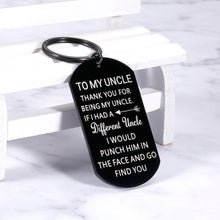 Load image into Gallery viewer, Gifts for Uncles from Niece Nephew Kids, Gag Funny Uncle Gifts Keychain, Thank You for Being My Uncle Gifts for Christmas Uncle's Day Birthday Thanksgiving Fathers Day