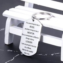Load image into Gallery viewer, Boss Gifts Appreciation Keychain Mentor Leader Supervisor Thank You Keyring Boss Retirement Leaving Away Present from Staff Employee Office Party Birthday Christmas Thanksgiving Jewelry