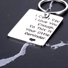 Load image into Gallery viewer, Appreciation Gifts for Wife Husband Inspirational Keychain I Can’t Say I Love You Enough Long Distance Relationship Gifts for Couples Boyfriend Girlfriend BFF Christmas Birthday Anniversary Jewelry