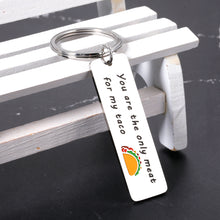 Load image into Gallery viewer, Funny Valentines Day Gifts Keychain for Boyfriend Him Husband from Wife Girlfriend Anniversary Birthday Gifts for Men Valentines Gift Groom Fiancé Engagement Wedding Christmas Couple Lover Taco Gifts