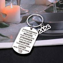 Load image into Gallery viewer, Class of 2023 Graduation Gifts for Him Her Inspirational Keychain Medical High School College Graduation Gifts for Women Men Nurses Master Students Boys Girls Son Daughter 2023 Senior Party Grad Gifts