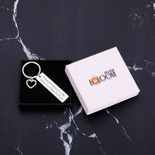 Load image into Gallery viewer, Couple Lover Keychain Long Distance Relationships Friendship Gifts for Boyfriend Girlfriend BFF Husband Wife Daughter Son Sister Him Her Military Birthday Anniversary Christmas Presents