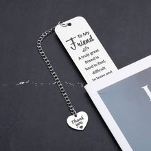 Load image into Gallery viewer, Bookmark Gifts for Friends, Best Friend Gifts Friendship Gifts for Women Friends Birthday Graduation Gifts for Her Women Female Friend Gift Ideas Stocking Stuffers Sentimental Gifts for Friends Female