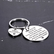 Load image into Gallery viewer, Happy Retirement Gifts for Men Women 2022 Keychain Retirement Appreciation Gifts for Boss Teacher Leader Nurse Coworker Going Away Leaving Gift for Retired Employee Colleague Friend Boss Day Christmas