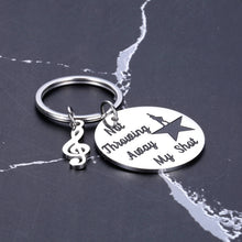 Load image into Gallery viewer, Hamilton Musical Merchandise Inspirational Keychain Gifts Not Throwing Away My Shot Broadway Theater Gift for Birthday Valentines Christmas Graduation Back to School Key Ring for Teen Girls