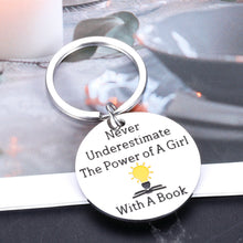 Load image into Gallery viewer, Funny Keychain for Women Teens Girls Inspirational Christmas Present for Daughter Girlfriend Best Friend Birthday Gifts for Lawyers Book Lover Motivational Quote by Feminist Ruth Bader Ginsburg RBG