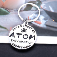 Load image into Gallery viewer, Christmas Presents Funny Science Keychain for Son Daughter Grandson Granddaughter from Mom Dad Intelligent Best Friend Teacher Nerd Gifts Birthday Back to School Graduation Valentine's Day Jewelry