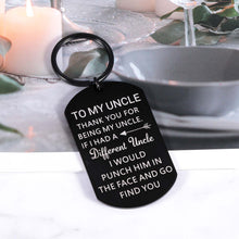 Load image into Gallery viewer, Gifts for Uncles from Niece Nephew Kids, Gag Funny Uncle Gifts Keychain, Thank You for Being My Uncle Gifts for Christmas Uncle's Day Birthday Thanksgiving Fathers Day
