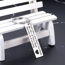 Load image into Gallery viewer, Comfort for Loss Keychain Gift Those We Love Don’t Go Away Gifts Inspirational Jewelry for Her Him Family Friends Memorial Condolence Remembrance for Funeral Ceremony