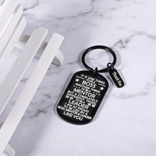 Load image into Gallery viewer, Boss Day Gifts for Women Men, Key Chain, Thank You Gifts for Boss Male Female, Retirement Gifts for Men, Boss Appreciation Gifts, Farewell Gifts, Christmas Gifts for Boss