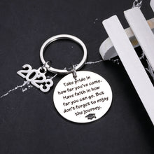 Load image into Gallery viewer, Class of 2023 Graduation Gifts Keychain for Senior 2023 Medical High School College Graduation Gifts for Her Him Inspirational 2023 Grad Gifts for Boys Girls Women Men Master Nurse Mom to Son Daughter