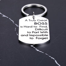 Load image into Gallery viewer, Gifts for Your Boss Keychain for Men Women Gifts for Boss Female Male Appreciation Leaving Away Retirement Present for Lady Leader Mentor Supervisor Boss’s Day Birthday Christmas Thanksgiving Jewelry