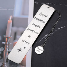 Load image into Gallery viewer, Leader Employee Appreciation Gifts Bookmark Boss Lady Gifts for Women Boss Day Thank You Gifts for Leader Boss Manager Supervisor Coworker Leaving Goodbye Retirement Gifts New Job Promotion Christmas