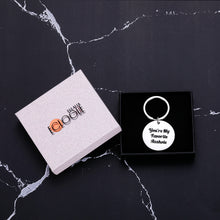 Load image into Gallery viewer, Funny Gifts Men Keychain Husband Boyfriend Present You’re My Favorite Asshole Keyring for Anniversary Valentines Wedding Birthday Christmas Thanksgivings BF Hubby Jewelry