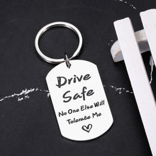 Load image into Gallery viewer, Drive Safe Keychain for Men Valentines Day Gifts for Him Her Husband Boyfriend Gift from Girlfriend Wife Engagement Wedding Christmas Anniversary Birthday Gifts for Men Couple Love Gifts for Men Women