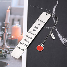 Load image into Gallery viewer, Thank You Gifts for Teacher Gifts for Women Men Bookmark with Chain 2022 for Book Lovers Teacher Appreciation Gifts for Him Her Valentines Day Retirement Birthday Graduation Present from Student