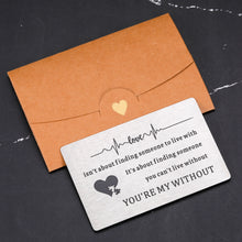 Load image into Gallery viewer, Valentines Day Gifts for Boyfriend Him Wallet Card I Love You Gifts for Him Her Girlfriend Husband Anniversary Valentines Gifts from Wife Fiance Groom Engagement Wedding Birthday Gifts for Men Women