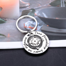 Load image into Gallery viewer, Christmas Birthday Gifts for Women Men Teen Girls Best Friend Keychain Gifts Besties BFF Moving Going Away Gifts Long Distance Relationship Gifts True Friendship Knows No Distance Compass Keyring