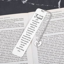 Load image into Gallery viewer, Bookmark Gifts for Friends, Best Friend Gifts Friendship Gifts for Women Friends Birthday Graduation Gifts for Her Women Female Friend Gift Ideas Stocking Stuffers Sentimental Gifts for Friends Female