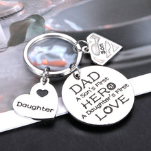 Load image into Gallery viewer, Fathers Day Gifts from Daughter Wife Son, Dad Gifts, Daddy Keychain Gifts, Dad Birthday Gifts From Daughter Son, Gifts for New Dads Stepdad from Kids, Christmas Gift for Dad to Be Husband