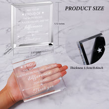 Load image into Gallery viewer, Employee Appreciation Gifts Thank You Gifts for Women Men Coworker Boss Lady Leader Nurse Teacher Appreciation Acrylic Office Gifts for Coworker Christmas Leaving Boss Day Retirement Gifts Paperweight