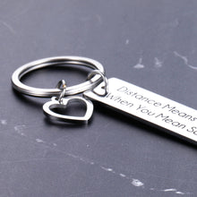 Load image into Gallery viewer, Couple Lover Keychain Long Distance Relationships Friendship Gifts for Boyfriend Girlfriend BFF Husband Wife Daughter Son Sister Him Her Military Birthday Anniversary Christmas Presents