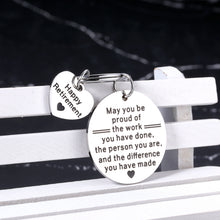 Load image into Gallery viewer, Happy Retirement Gifts for Men Women 2022 Keychain Retirement Appreciation Gifts for Boss Teacher Leader Nurse Coworker Going Away Leaving Gift for Retired Employee Colleague Friend Boss Day Christmas