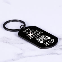 Load image into Gallery viewer, Car Accessories for Women Men Keychain for Husband Boyfriend Christmas Present for Driver Car Lover Boy Son Girl Daughter Birthday Gifts for Car Enthusiast Wrangler Off Road Jewelry