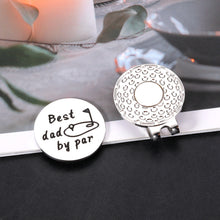 Load image into Gallery viewer, Stepdad Dad Gifts for Fathers Day from Daughter Son Wife, Best Dad by Par Golf Ball Marker Gifts for Men Him, Magnetic Hat Clip, Dad Birthday Gift, New Dad Gifts, Dad Christmas Valentine’s Day Gifts