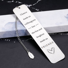 Load image into Gallery viewer, Co worker Leaving Going Away Goodbye Farewell Gifts Bookmark for Coworkers Boss Women Retirement Gifts for Women 2022 Thank You Friendship Gifts for Friends Colleague Boss Day Birthday Christmas Gifts
