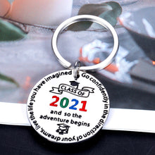 Load image into Gallery viewer, Graduation Gifts for Her Him Class 2021 Keychain for Men Women Inspiring Graduates from College Medical High School Daughter Son Grad Present from Dad Mom Boys Girls Classmates Best Friends Jewelry