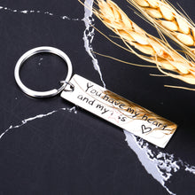 Load image into Gallery viewer, Christmas Gifts for Boyfriend Funny Keychain for Husband Anniversary for Him Couple Birthday Gifts for Men Key Chains from Women Girlfriend Wife Valentine’s Day Wedding Key Ring Tag Present