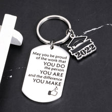 Load image into Gallery viewer, Inspirational Class of 2022 Graduation Gifts Keychain for Men Women 2022 Medical High School College Graduation Gifts for Son Daughter Boys Girls Seniors 2022 Grad Gifts for Her Him Master Nurses PHD