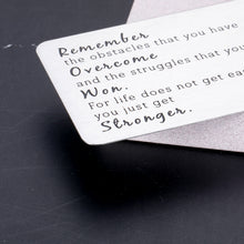Load image into Gallery viewer, Inspiring Gifts for Women Men Son Husband Wallet Insert Card Inspirational Christmas Gifts Valentines Day Anniversary for Boyfriend Girlfriend Brother Best Friends Birthday Jewelry