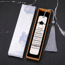 Load image into Gallery viewer, Inspirational Christmas Gifts for Women Men Bookmark with Tassal for Book Lovers Graduation Birthday Gifts for Friends Daughter Son Gifts from Mom Farewell Get Well Soon Gifts Bookmarks for Women