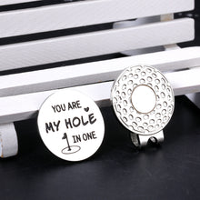 Load image into Gallery viewer, Golf Accessories Gifts for Men Golf Lover Golf Ball Marker Anniversary Birthday Valentines Christmas I Love You Gifts for Him Husband Boyfriend Fathers Day from Wife Girlfriend Magnetic Hat Clip