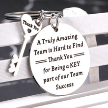 Load image into Gallery viewer, Coworker Thank You Keychain Employee Team Appreciation Gift Bulk for Women Men Colleagues Supervisor Coach Leader Mentor Boss Day Leaving Going Away Goodbye Retirement Team Gifts Birthday Christmas