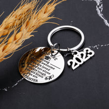 Load image into Gallery viewer, Graduation Gifts for Her Him 2023 High School College Graduation Gifts for Her Him Son Daughter Inspirational Class of 2023 Graduation Gifts for Women Men Girls Boys Graduation Party Supplies Keychain