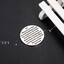Load image into Gallery viewer, Pocket Hug Token Inspirational Birthday Gifts for Women Men Long Distance Relationship Encouragement Keepsake for Friends Teen Boys Girls Sobriety Recovery Christmas Thinking of You Gifts Double Sided