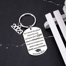 Load image into Gallery viewer, Class of 2023 Graduation Gifts Keychain 2023 Medical High School College Graduation Gifts for Her Him Daughter Son Nurses Inspirational Christian Bible Grad Gifts for Women Men Friends Senior Students