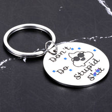 Load image into Gallery viewer, Funny Gifts Poop Emoji Keychain Gift for Teen Girls Boys Gag Gifts Graduation Gifts for Son Daughter from Mom Dad Birthday Come of Age Present Mothers Day Gifts for Mom Don't Do Stupid Key Chains