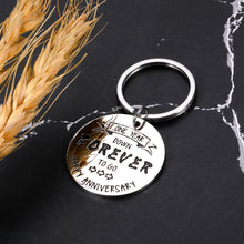 Load image into Gallery viewer, 1 Year Anniversary Keychain Christmas Gifts for Him Her Boyfriend Girlfriend Stocking Stuffers Gifts for Women Men One Year Wedding Anniversary for Husband Wife Men Valentines Day Birthday Gifts