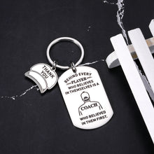 Load image into Gallery viewer, Coach Appreciation Thank You Gifts Keychain for Football Volleyball Softball Baseball Soccer Coach Gifts Stocking Stuffers for Men Women Sports Match Team Gifts for Coach Christmas Retirement Gifts