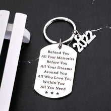 Load image into Gallery viewer, Graduation Gifts for Her Him 2022, Graduation Keychain 2022 College Medical High School Graduation Gifts for Boys Girls Master Nurse, Senior 2022 keychain, Inspirational Class of 2022 Graduate Gifts