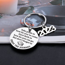 Load image into Gallery viewer, 2023 Graduation Gifts for Her Him Double-Sided Graduation Class of 2023 Gifts for Daughter Son High School College Graduation Gifts for Her Him 2023 Graduation Gifts for Women Men Boys Girls Keychain