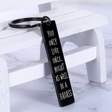 Load image into Gallery viewer, Funny Gifts for Men Women Inspirational Keychain Birthday Gifts for Boyfriend Best Friends Brother Son Gifts from Dad Mom Motivational Gifts for Back to School Graduation Christmas Valentine Present