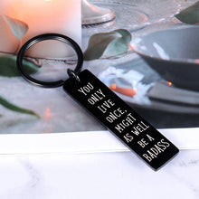 Load image into Gallery viewer, Funny Gifts for Men Women Inspirational Keychain Birthday Gifts for Boyfriend Best Friends Brother Son Gifts from Dad Mom Motivational Gifts for Back to School Graduation Christmas Valentine Present
